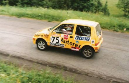 Jacek Sikora i Marek Kaczmarek - Fiat Cinquecento Sporting.